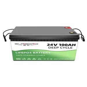 Sunbond Zonnebatterij 12V 24V 48V 100ah 150ah 200ah 300ah Batterij Lifepo4 Batterij