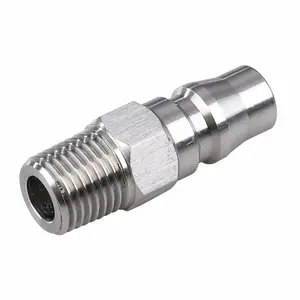 Pm Series 1/4" Push To Connect Pneumatic Coupler Quick Connect