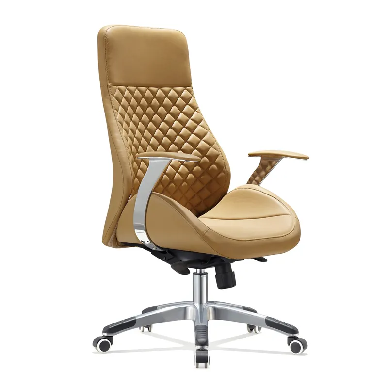 Melhor excelente china design moderno confortável costas altas giratório rotação de luxo couro cadeira de escritório executivo