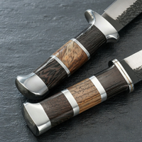 Couteaux de poche en gros, couteau à dépecer incurvé en acier inoxydable 3Cr13, couteau à désosser à manche en bois, pour la chasse et le camping