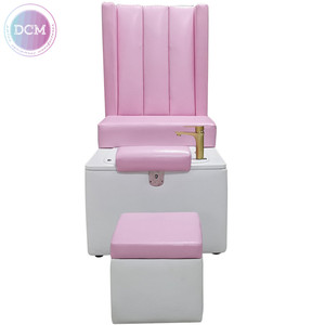 Station de pédicure rose <span class=keywords><strong>chic</strong></span> Ensemble d'équipement de salon de manucure Fauteuil de pédicure de massage spa <span class=keywords><strong>pour</strong></span> salon de beauté - Product Image 4