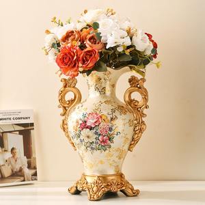 Vase de pièce maîtresse de mariage-Décoration de plaque d'oscillation en résine européenne - Product Image 1