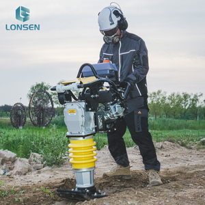 Haute qualité 90kg sol vibrant bourrage Rammer Construction de routes terre sautant Jack compacteur avec composant de moteur de base - Product Image 4