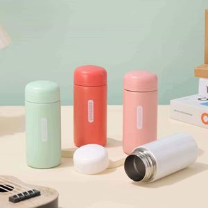 Stainless Steel Insulated Water Bottle Pop-Up Lid Portable Thermal Bottle <b>Large</b> Capacity Food Grade Travel Mug - Product Image 1