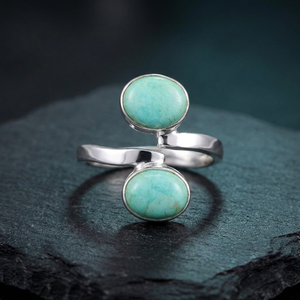 Latest 925 Sterling Silver <b>Turquoise</b> Classic Bezel Setting Handmade Gemstone <b>Ring</b> for Wedding & Anniversary - Product Image 3