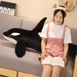 New Killer <span class=keywords><strong>Whale</strong></span> Plüsch Bär Puppe Marine Animal Tröster Kissen mit Baumwoll stoff Jubiläums geschenk Schlaf Begleiter Puppe - Product Image 5