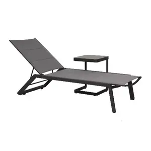 Beach Swimming Pool Side Sun Lounge Chair Aluminum Lounge Bed Beach Sun Bed