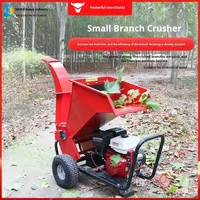 Broyeur mobile multifonctionnel multi-matériaux pour bois, paille, essence/diesel, 15W haute puissance, pour branches d'arbres de jardin et sciure de bois