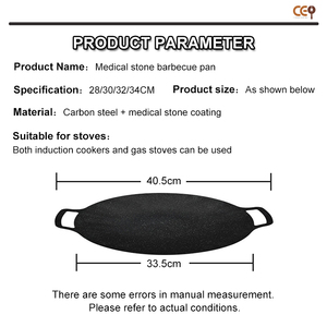 Tùy Chỉnh Vòng Xách Tay Hàn Quốc Không Dính Sắt Nướng BBQ Nướng <span class=keywords><strong>Pan</strong></span> Không Dính Chảo Cho Cắm Trại Ngoài Trời - Product Image 5