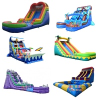 Toboggan aquatique gonflable en PVC résistant pour adultes, qualité commerciale, intérieur/extérieur, événements festifs, école, enfants, adultes