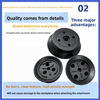 Ventouses à vide robustes monocouche en silicone/caoutchouc nitrile H32/H40/H50/H63/H80/H100/H125S/N Accessoires pour bras robotiques