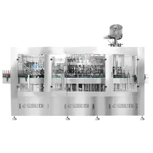 Planta de producción de agua carbonizada, embotellado, máquina de llenado de botellas de cerveza, máquina de fabricación de botellas de vidrio