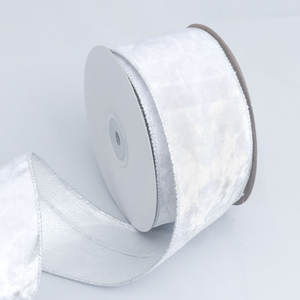 E-sihirli yüksek kalite 10Yard fabrika maliyeti 5cm kırmızı yeşil kadife kurdele noel arka plan dekoratif tel için altın kenar ile - Product Image 5