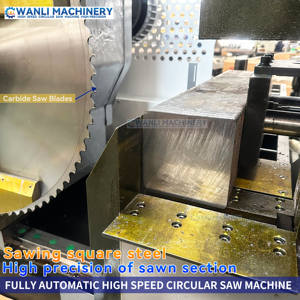 High-Speed Volautomatische Cirkelzaag <span class=keywords><strong>Machine</strong></span> Voor Roestvrij Staal & Metalen Bar Snijden Uitgerust Met Plc Pomp Motor - Product Image 4