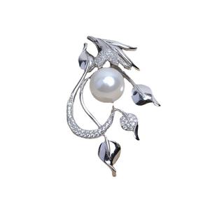 Pendentif en argent S925 à faire soi-même avec perle JG5261, support d'accessoires, cache-bouton de 8 à 9 pouces pour broches, semi-fini pour la mode - Product Image 5