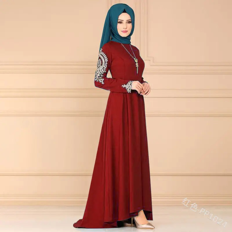 Ultimo abbigliamento islamico personalizzato Dubai islamico EID modesto Abayas Kimono per donne musulmane vestito con tasche a righe Abaya aperto