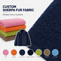 Tissu en fausse fourrure d'agneau de qualité supérieure, confortable, thermique, en polaire sherpa pour la décoration intérieure