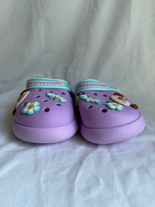 Ciabatte EVA viola per ragazze, taglia 35-40, antiscivolo, scarpe estive, stile slip-on, colore unico, calzature per bambini - Product Image 5