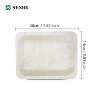 Assiettes en bois jetables, nouveau style, certifiées FDA, en peuplier, prix usine compétitif, pour les marchés des États-Unis et de l'Asie du Sud-Est