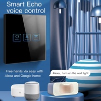Zigbee-Interruptor táctil inteligente para Hotel, panel de cristal, 4 entradas, para sistema de habitación