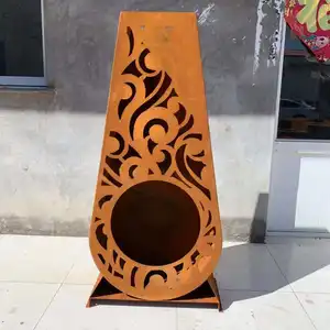 Стальные наружные камины corten для дровяного камина, камины