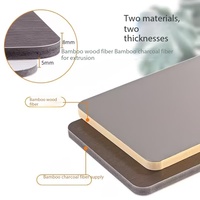 Panneau mural en charbon de bambou pour la décoration intérieure, panneau mural flexible en WPC imperméable, panneau en fibre de charbon de bambou, panneau en cristal