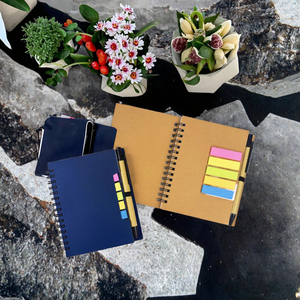 販促用クラフト紙A6多目的ノート粘着ノートメモパッドカスタムロゴカバー個人用 - Product Image 5