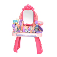 Ensemble de jeu de beauté avec sèche-cheveux, jouets éducatifs de salon pour la maternelle, coiffeuse antique avec miroirs, articles mignons pour filles, vente en gros