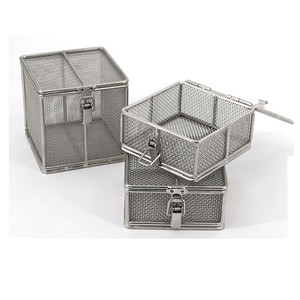316 thép không gỉ Dây kim loại lưới khử trùng giỏ cho y tế siêu âm làm sạch Hộp lọc - Product Image 4