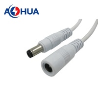 Câble d'alimentation cc 5.5x2.1mm, prise jack femelle, connecteur 12v cc mâle femelle avec câble d'alimentation