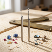 Forets diamantés à noyau central OEM Funlin FLE040S, longueur totale 44 mm, tige de 2,35 m, outils professionnels