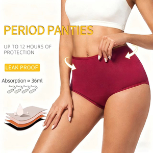 Hot Selling Four <strong>Layers</strong> <strong>Mid</strong> Waist Sexy Leak Proof High Absorption Menstrual Panties for Girls - Product Image 1