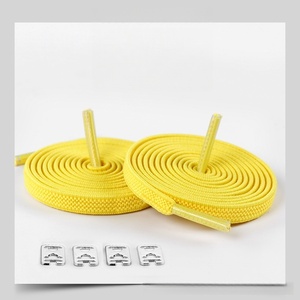 Lacets plats élastiques de haute qualité sans nœuds avec fermeture à glissière métallique, lacets extensibles faciles à utiliser pour baskets adultes et enfants - Product Image 6