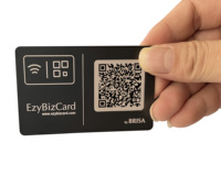 Carte de visite NFC personnalisée, PVC noir pur, puce 213215 216 1, code SLX II, code QR, logo, contrôle d'accès NFC, Google