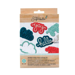 Emporte-pièces Sweet Sugerbelle, ensemble de tampons et de découpeurs, <span class=keywords><strong>mots</strong></span>, emporte-pièces pour fondant, pâte à biscuits, moule à biscuits pour glaçage royal - Product Image 1