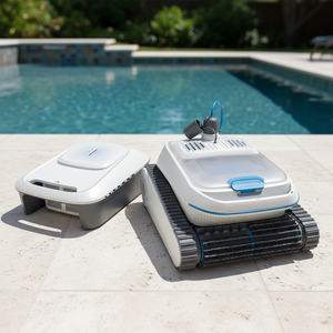 Nettoyeur de piscine robotisé rechargeable portable PCCP402, robot aspirateur de piscine automatique sans fil pour piscines de petite et moyenne taille - Product Image 1