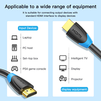 Cable HDMI Mindpure 4k de Alta Velocidad 60Hz 18Gbps HDR, Chapado en Oro, 19 Plus 1 Núcleo CCS, Núcleos de Ferrita Dobles para Cine en Casa, TV, PC