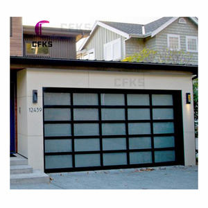 2025 nouveauté <span class=keywords><strong>porte</strong></span> de <span class=keywords><strong>garage</strong></span> en verre en aluminium Styles verticaux/bi-plis/sectionnels conception américaine inclinable - Product Image 3