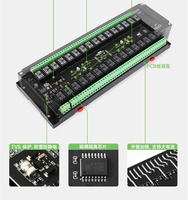 Módulo de Relés Waveshare Modbus RTU 8/16/32, Grado Industrial, Interfaz RS485, Protección de Aislamiento, Multiusos, 100%