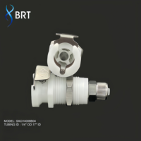 Vanne d'arrêt en ligne BRT avec raccord cannelé mâle et femelle CPC à connexion rapide pour les produits de camping et de randonnée