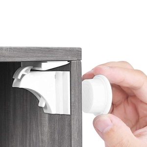 OEM Magnetic Baby Child Kids Safety Lock Magnetic Locking System Drawer Cabinet Cupboard Magnetic Lock with Key