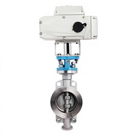 Vanne papillon à commande électrique en acier inoxydable CF8/SS304 PN16 DN50-DN900 WOG pour le contrôle de la vapeur