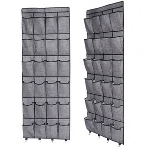 The Door Shoe Organizer 24 <b>Large</b> Fabric Pocket Closet Accessory Storage Hanging Shoe Hanger - Product Image 1