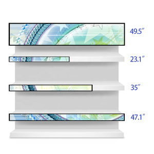 HD Kệ kỹ thuật số biển màn hình dải kéo dài cảm ứng thanh LCD quảng cáo hiển thị cho siêu thị - Product Image 3