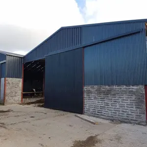 Rüzgar dayanıklı istikrarlı prefabrik çelik yapı tavuk evi tarım hayvancılık döken yapı