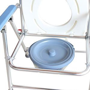 Chaise de toilette portable pliable en acier pour personnes âgées, femmes enceintes et usage domestique – Aide à la santé - Product Image 3