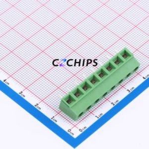 282836-8 Screw Terminal Block Through hole Component (THT),P=5mm Connector 5mm Green Through Hole 1 - Product Image 1