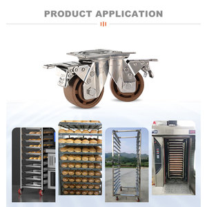 280 Graus De Alta Temperatura Rodízios 4 Polegada 5 Polegada <span class=keywords><strong>6</strong></span> Polegada 8 Polegada Roda De Rodízio De Aço Inoxidável Giratória - Product Image 3