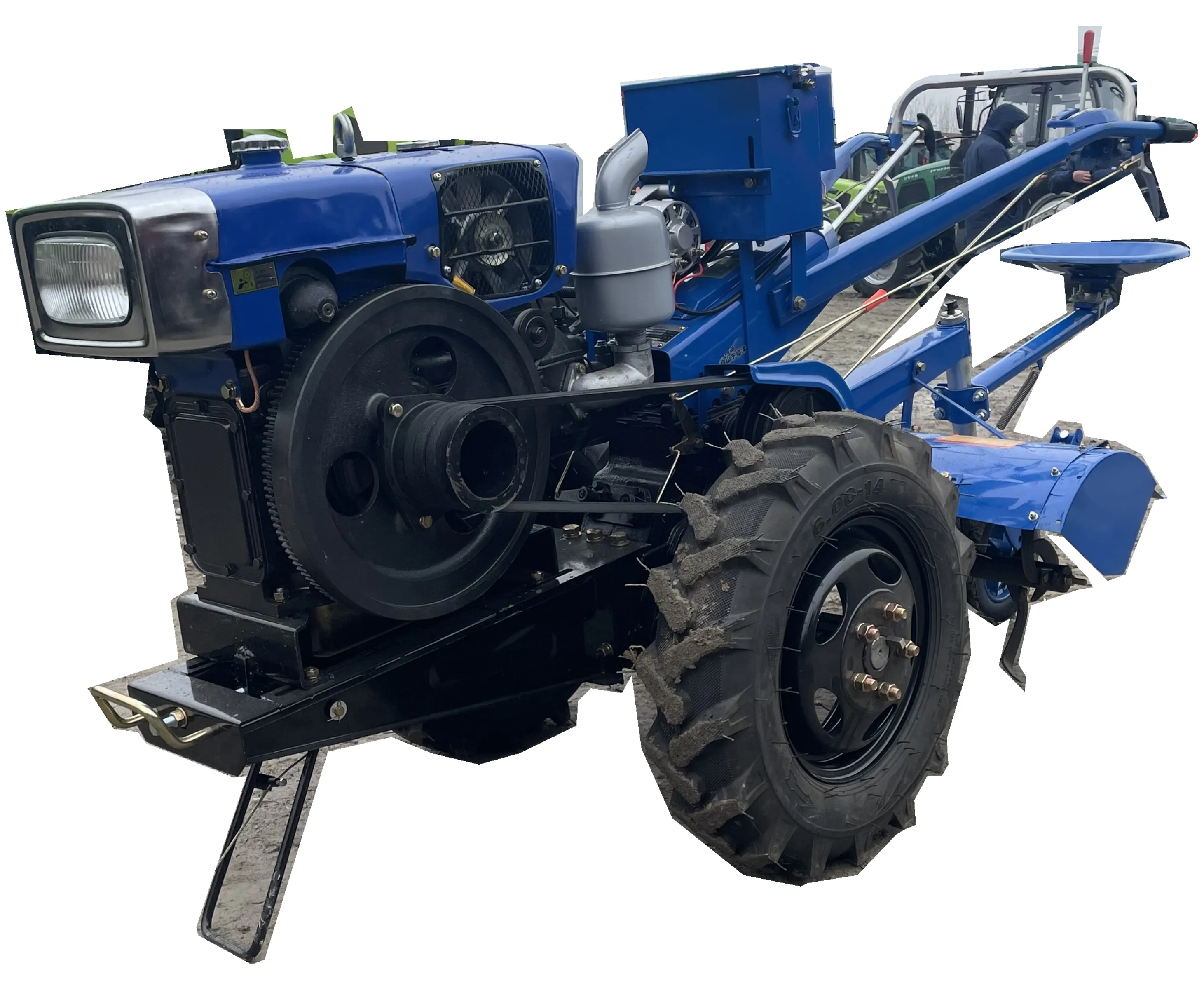 Tarım makineleri 12HP satılık yürüyüş traktörleri çok fonksiyonlu yüksek kaliteli düşük fiyatlı güç kültivatör