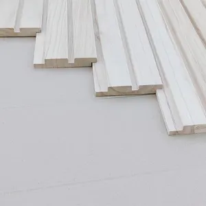Paneles de madera de álamo sólido, precio de madera tratada, precio de madera de álamo, madera cortada, borde de madera pegado, paneles de pared